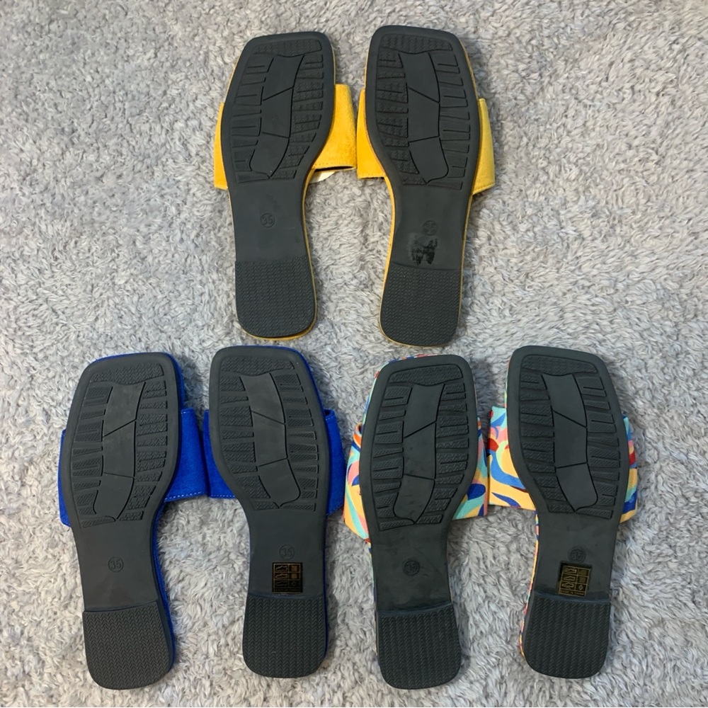 Girls Colorful Slide Sandals Set - Picture 9 of 13